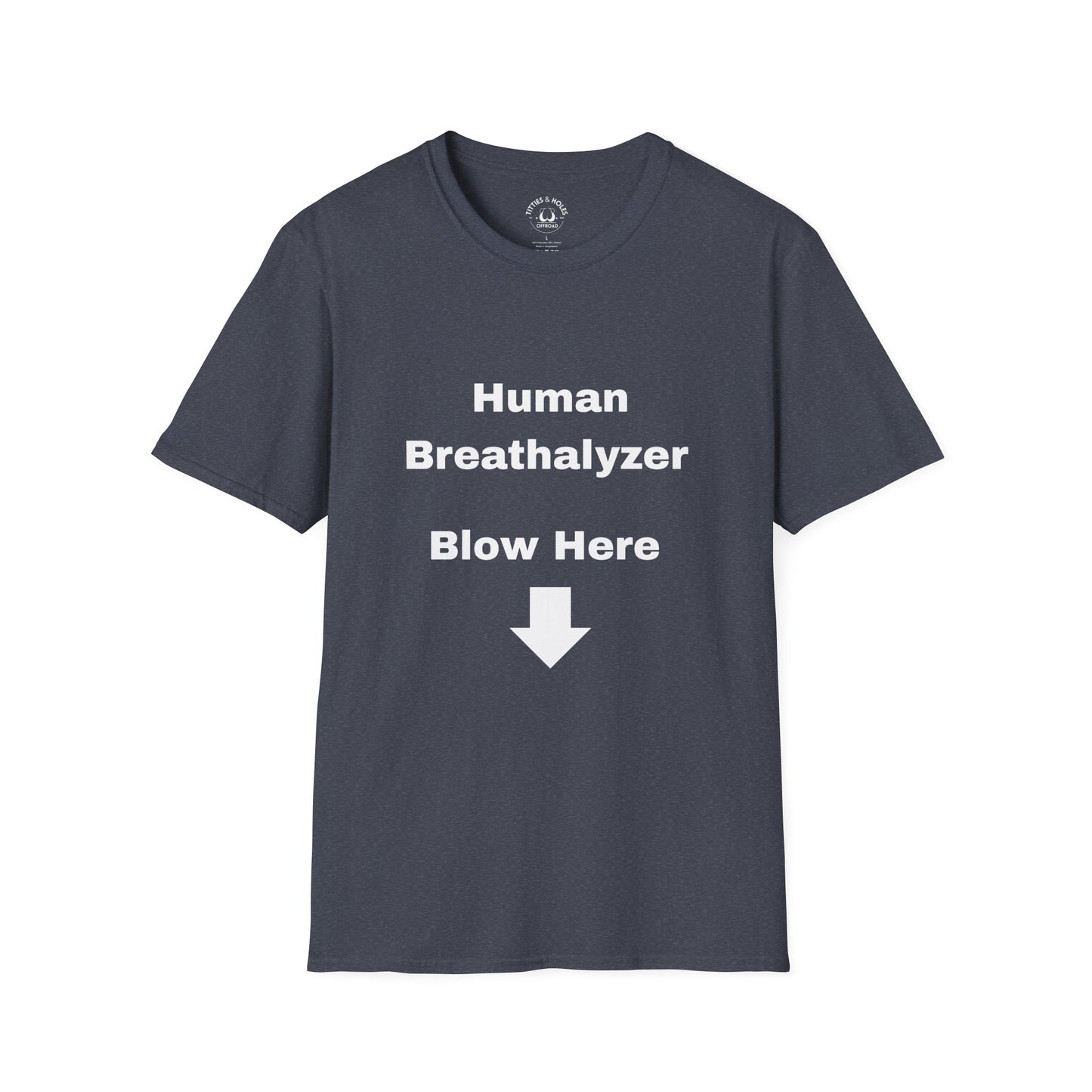 Human Breathalyzer T-shirt (OG Logo On Back)