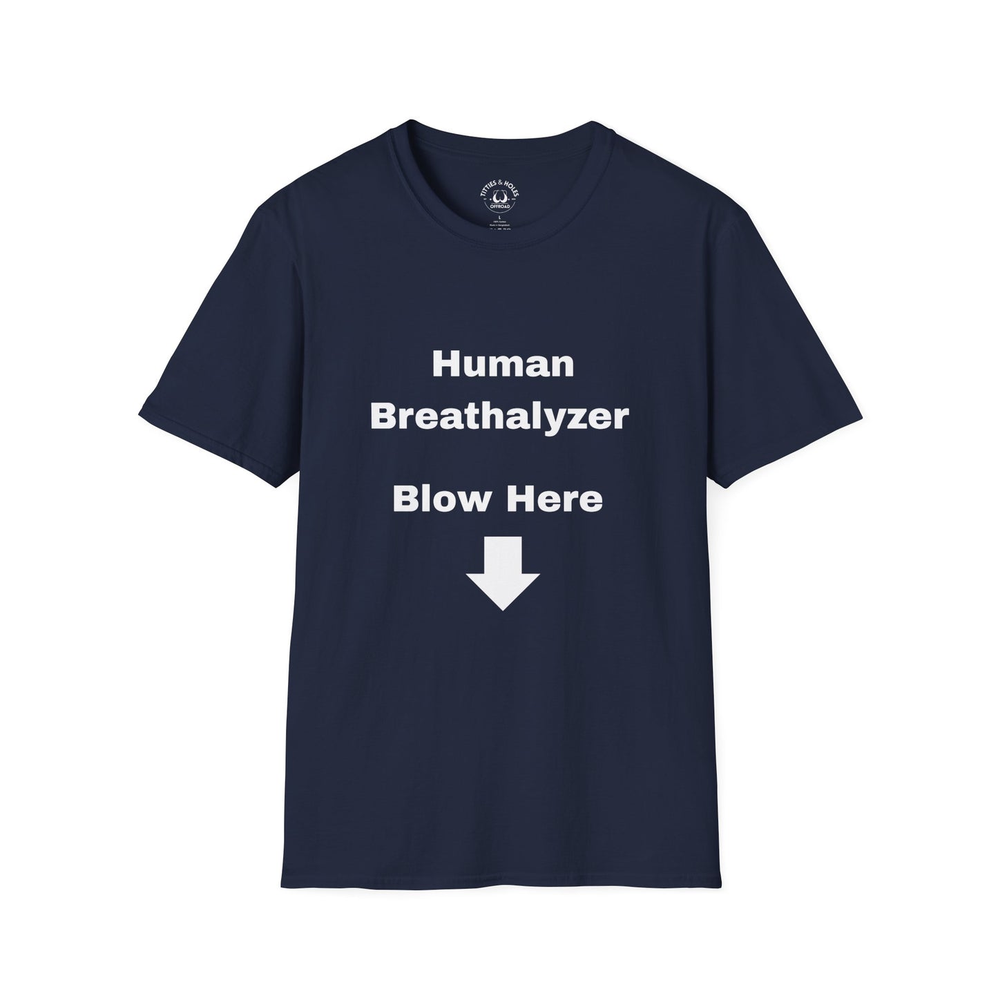 Human Breathalyzer T-shirt (OG Logo On Back)