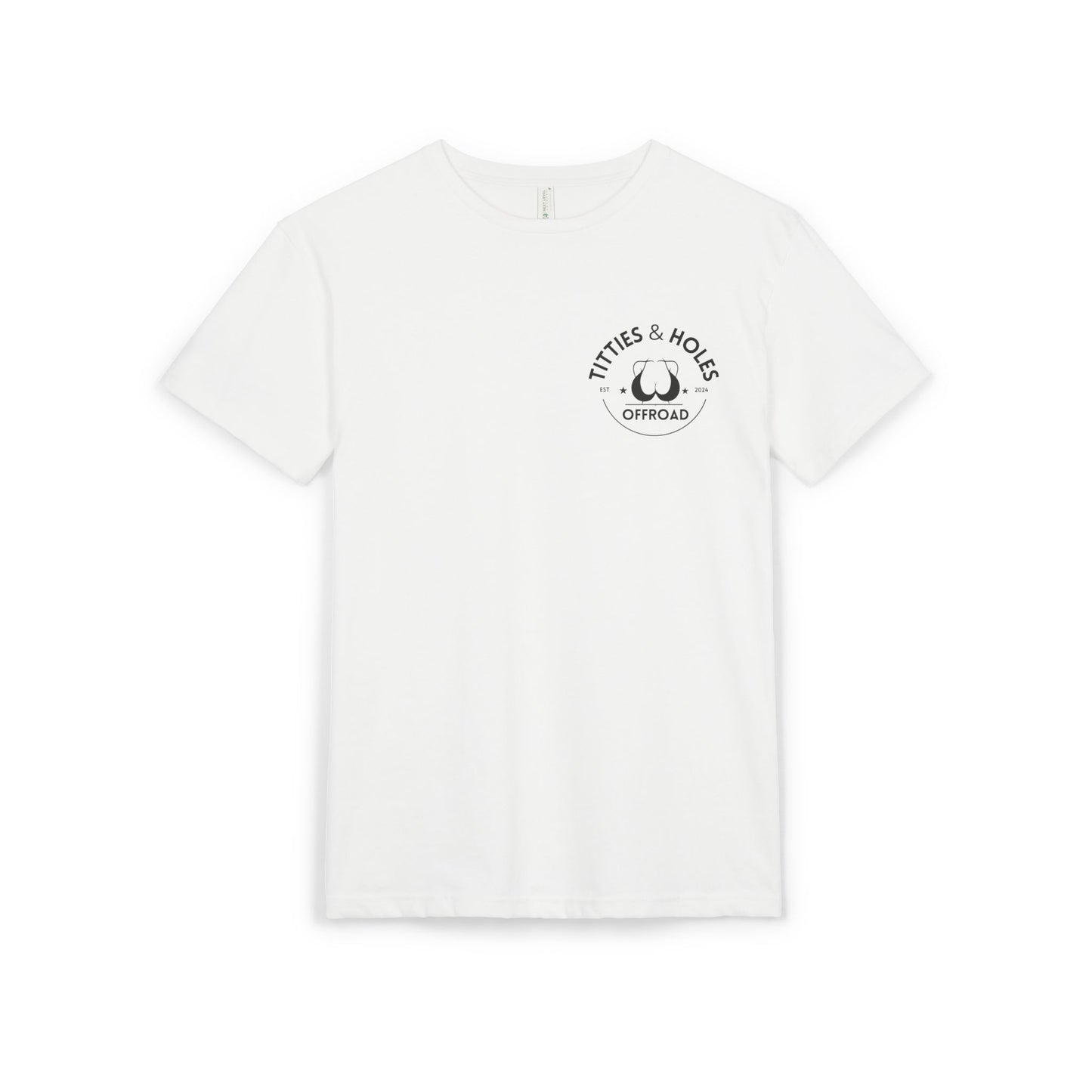 T-Shirt — 'Waves & Wine' Pink Palm Pocket Tee