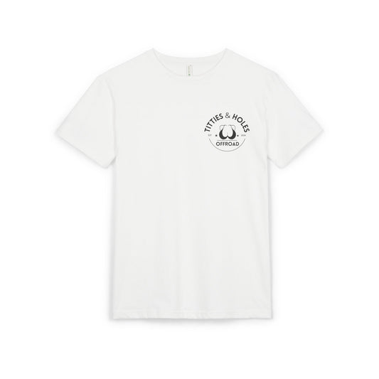 T-Shirt — 'Waves & Wine' Pink Palm Pocket Tee