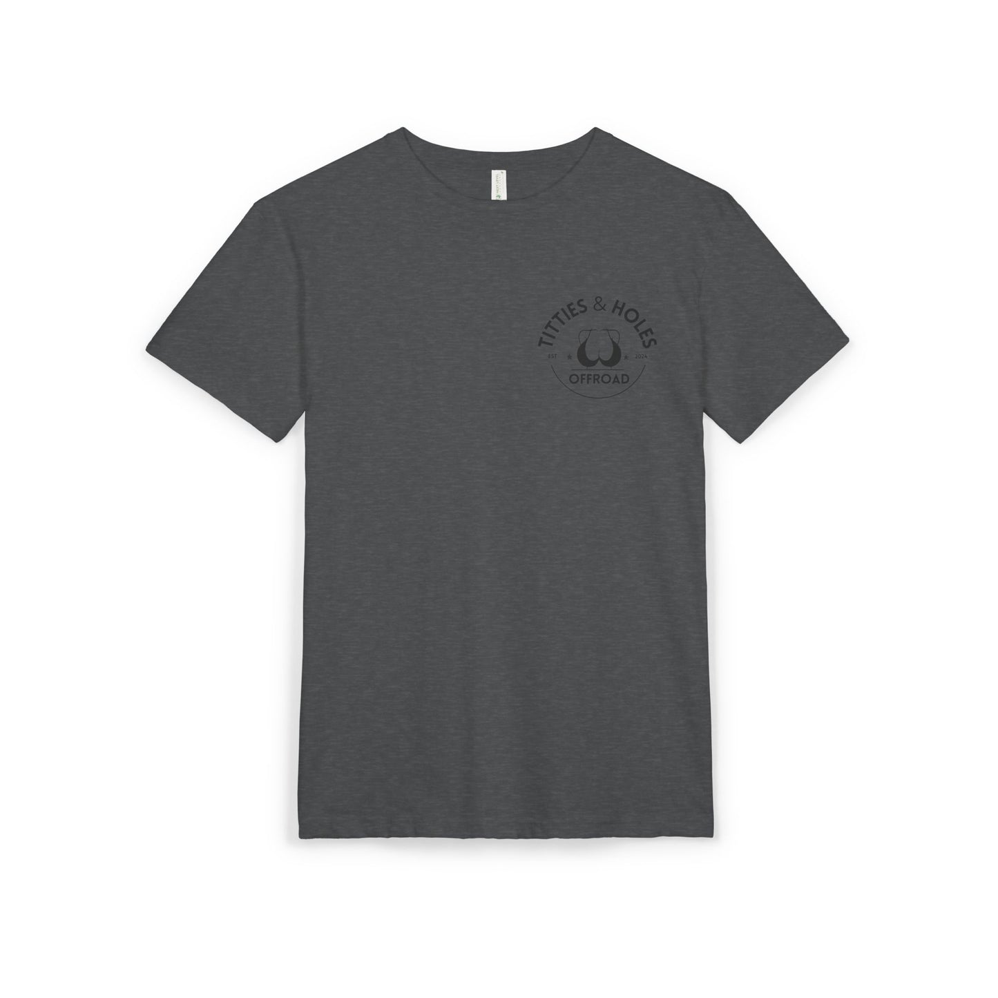 T-Shirt — 'Waves & Wine' Pink Palm Pocket Tee