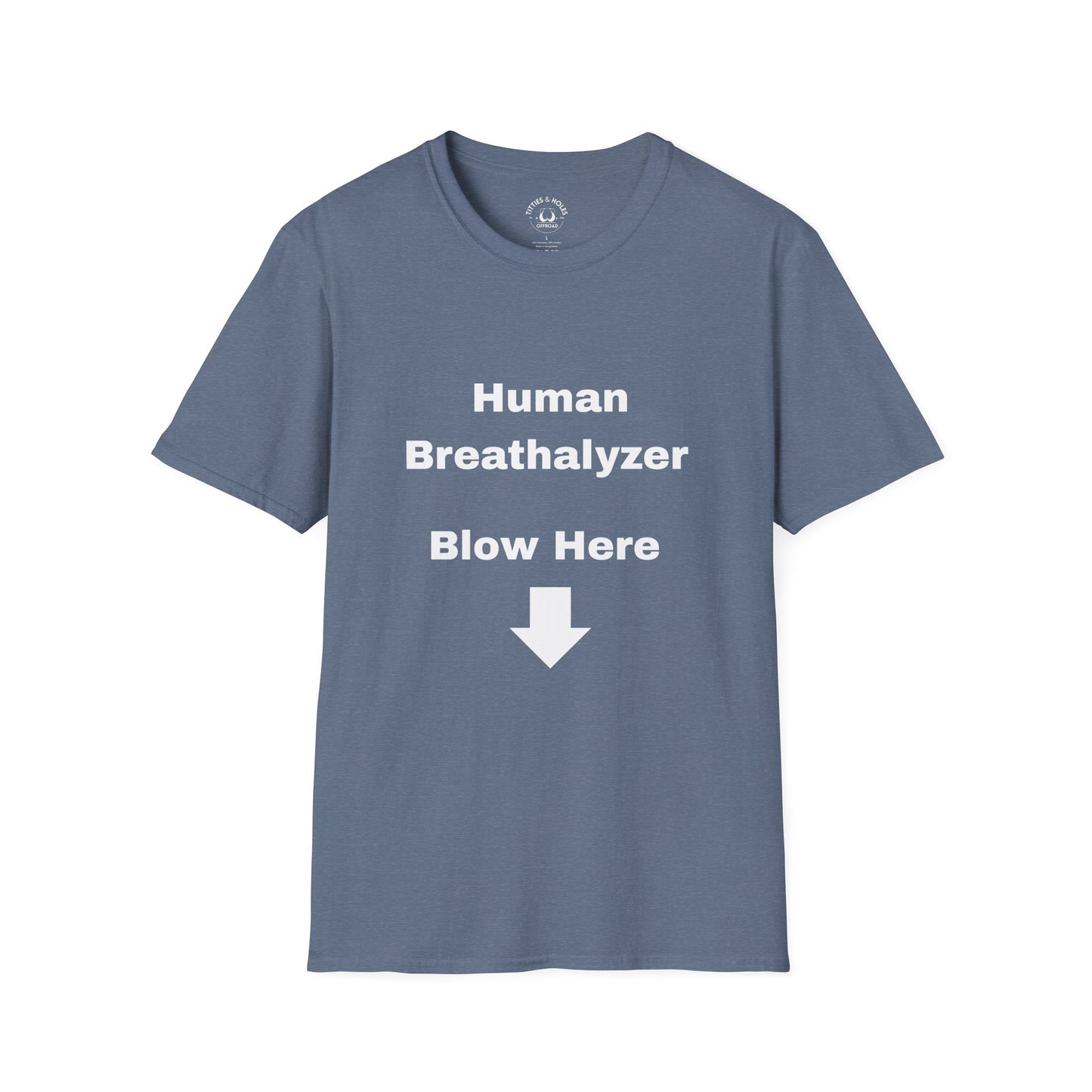 Human Breathalyzer T-shirt (OG Logo On Back)