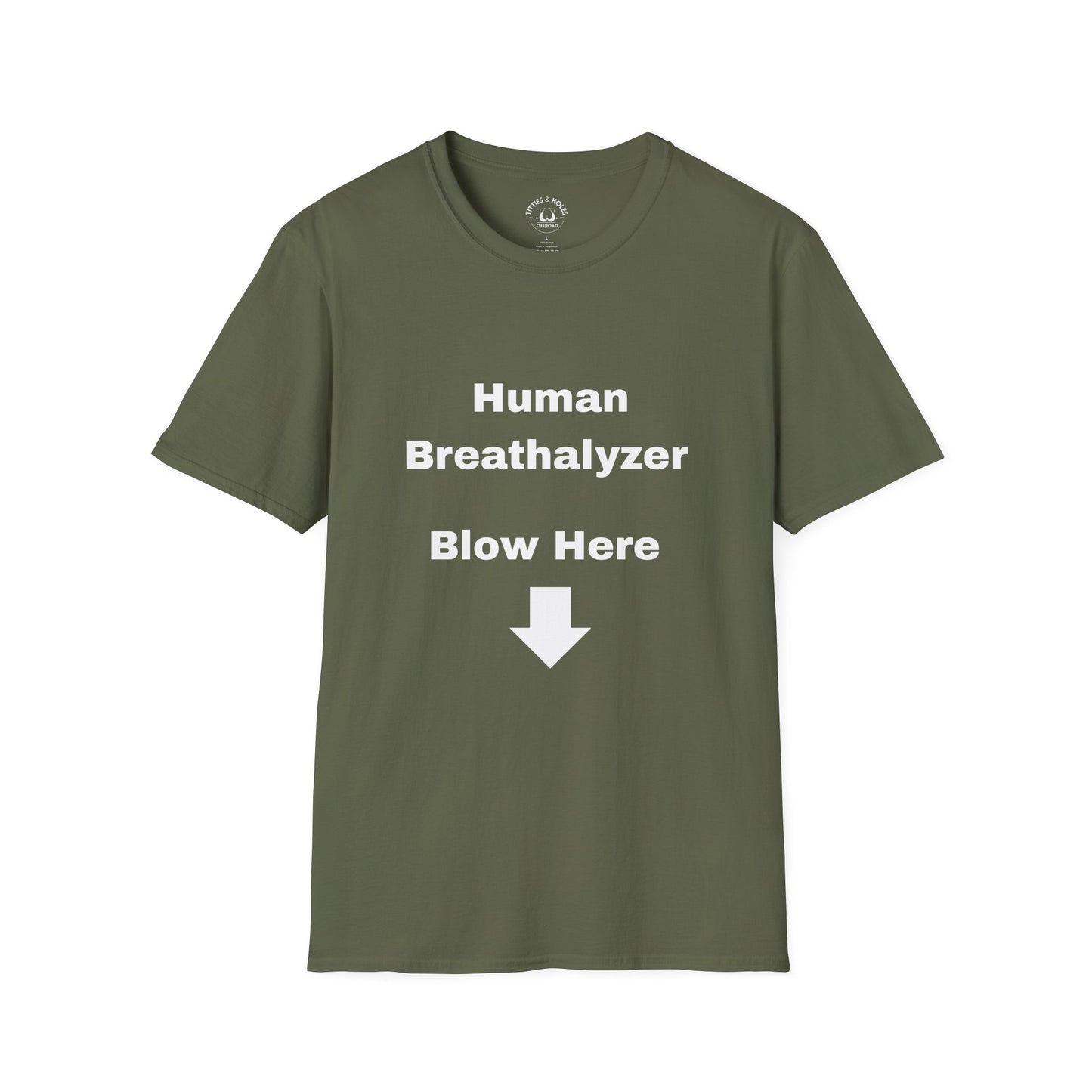 Human Breathalyzer T-shirt (OG Logo On Back)