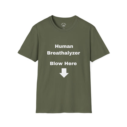 Human Breathalyzer T-shirt (OG Logo On Back)