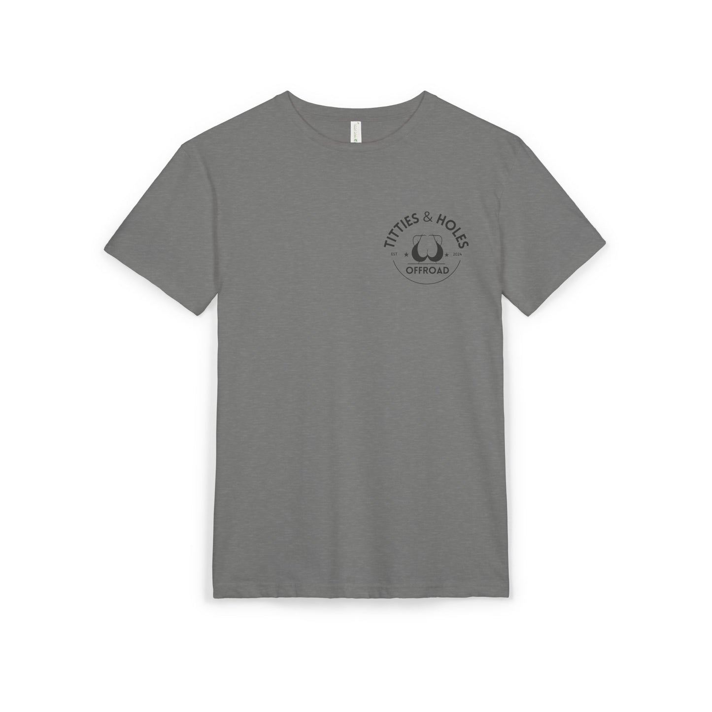 T-Shirt — 'Waves & Wine' Pink Palm Pocket Tee
