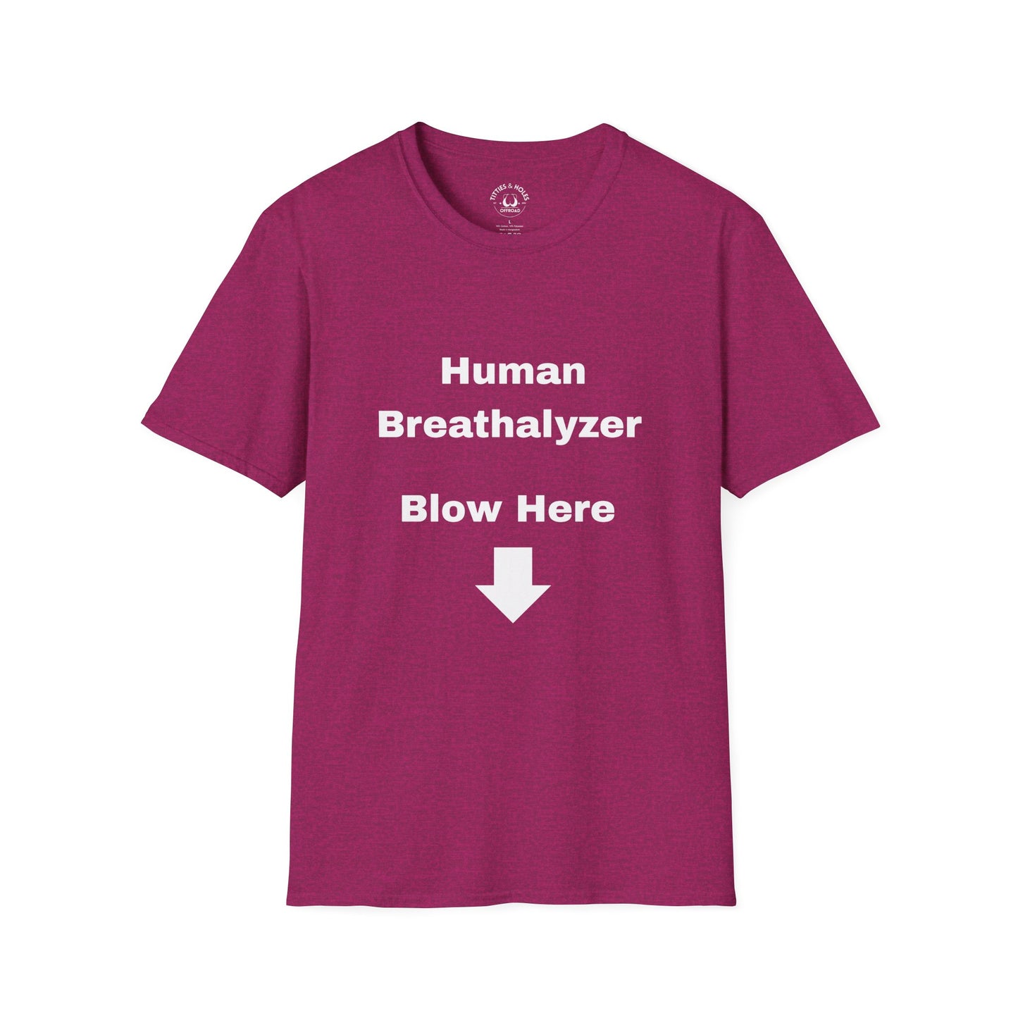 Human Breathalyzer T-shirt (OG Logo On Back)