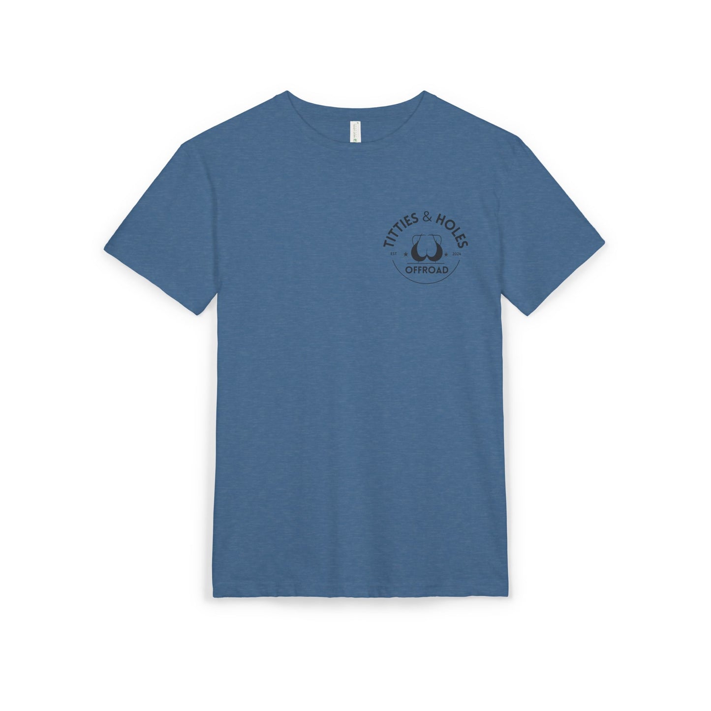 T-Shirt — 'Waves & Wine' Pink Palm Pocket Tee