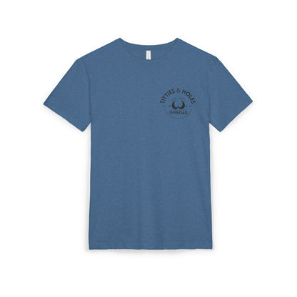 T-Shirt — 'Waves & Wine' Pink Palm Pocket Tee
