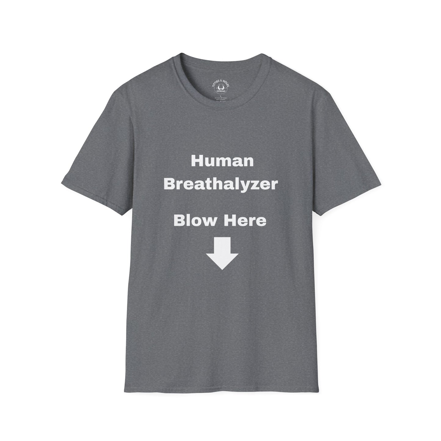 Human Breathalyzer T-shirt (OG Logo On Back)