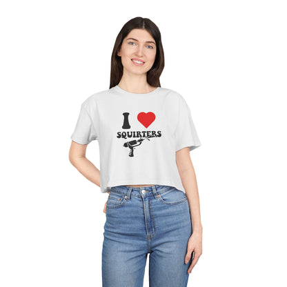 Womens Squirter Cropped Tee
