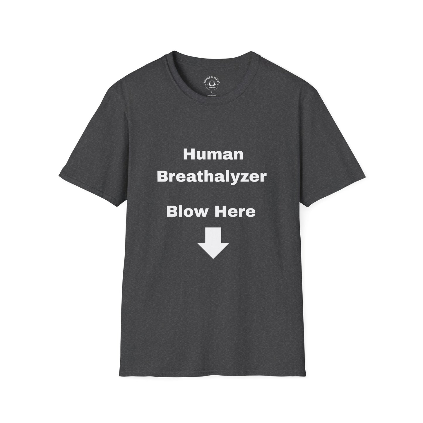 Human Breathalyzer T-shirt (OG Logo On Back)