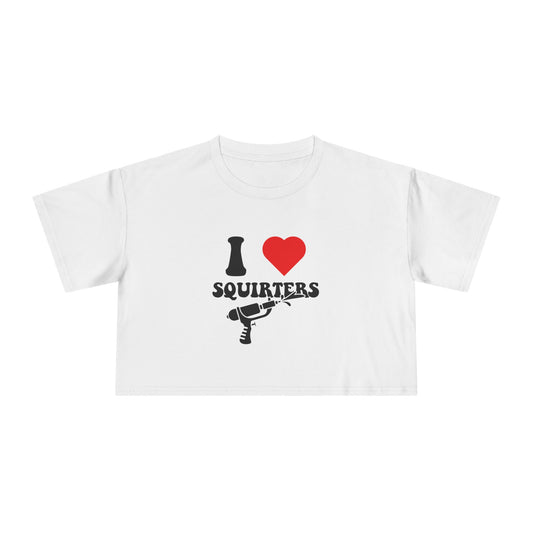 Womens Squirter Cropped Tee