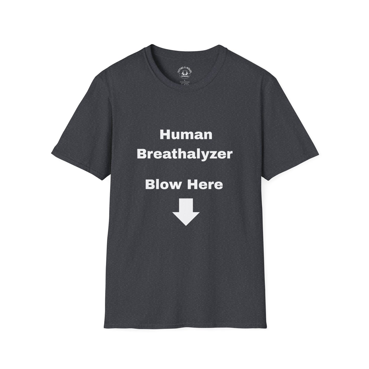 Human Breathalyzer T-shirt (OG Logo On Back)