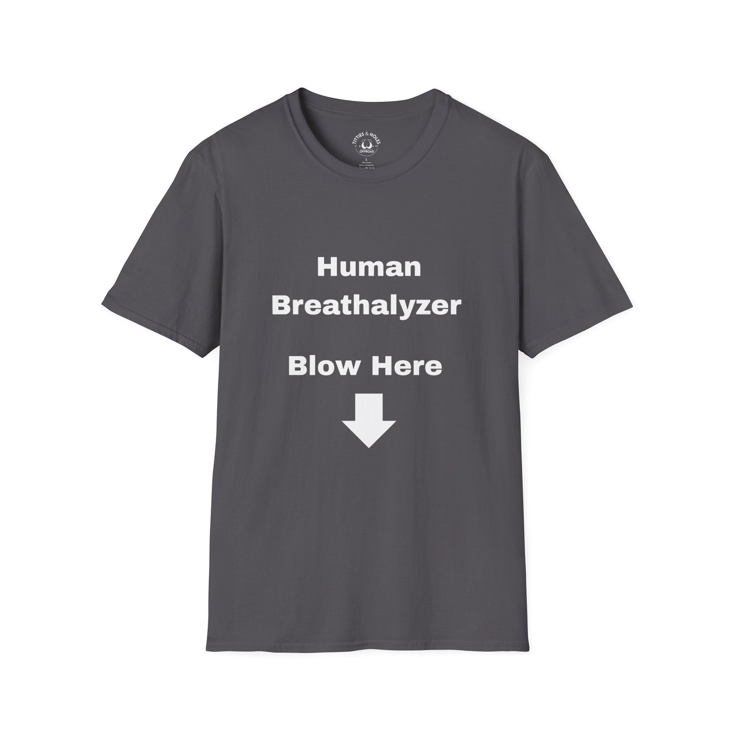 Human Breathalyzer T-shirt (OG Logo On Back)